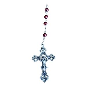 Red Beaded Rosary Dedicated to St. Pio
